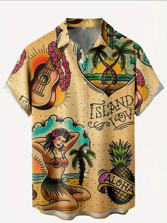 Aloha Hawaiian Button Up Shirt