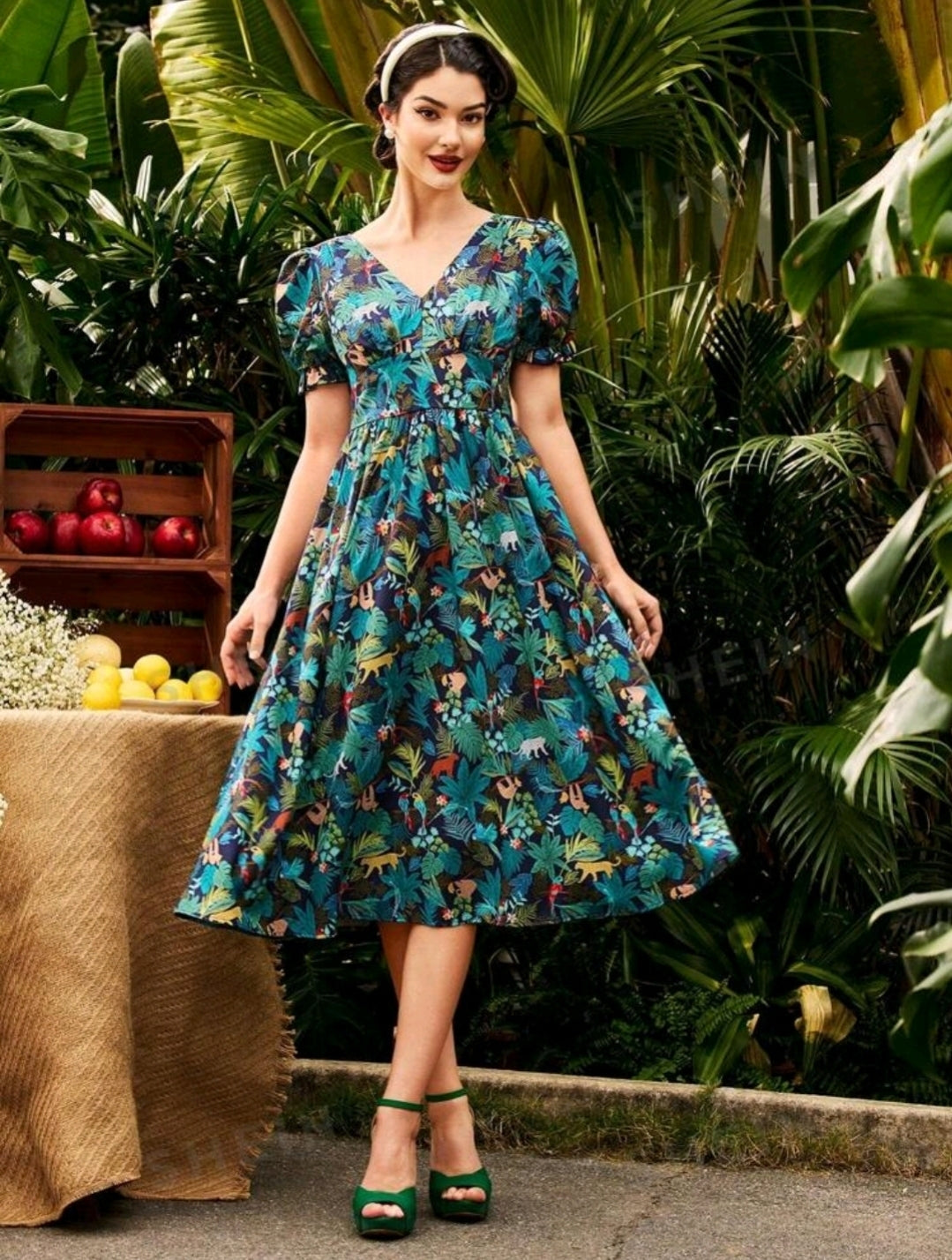 Tiki Jungle Frida Dress