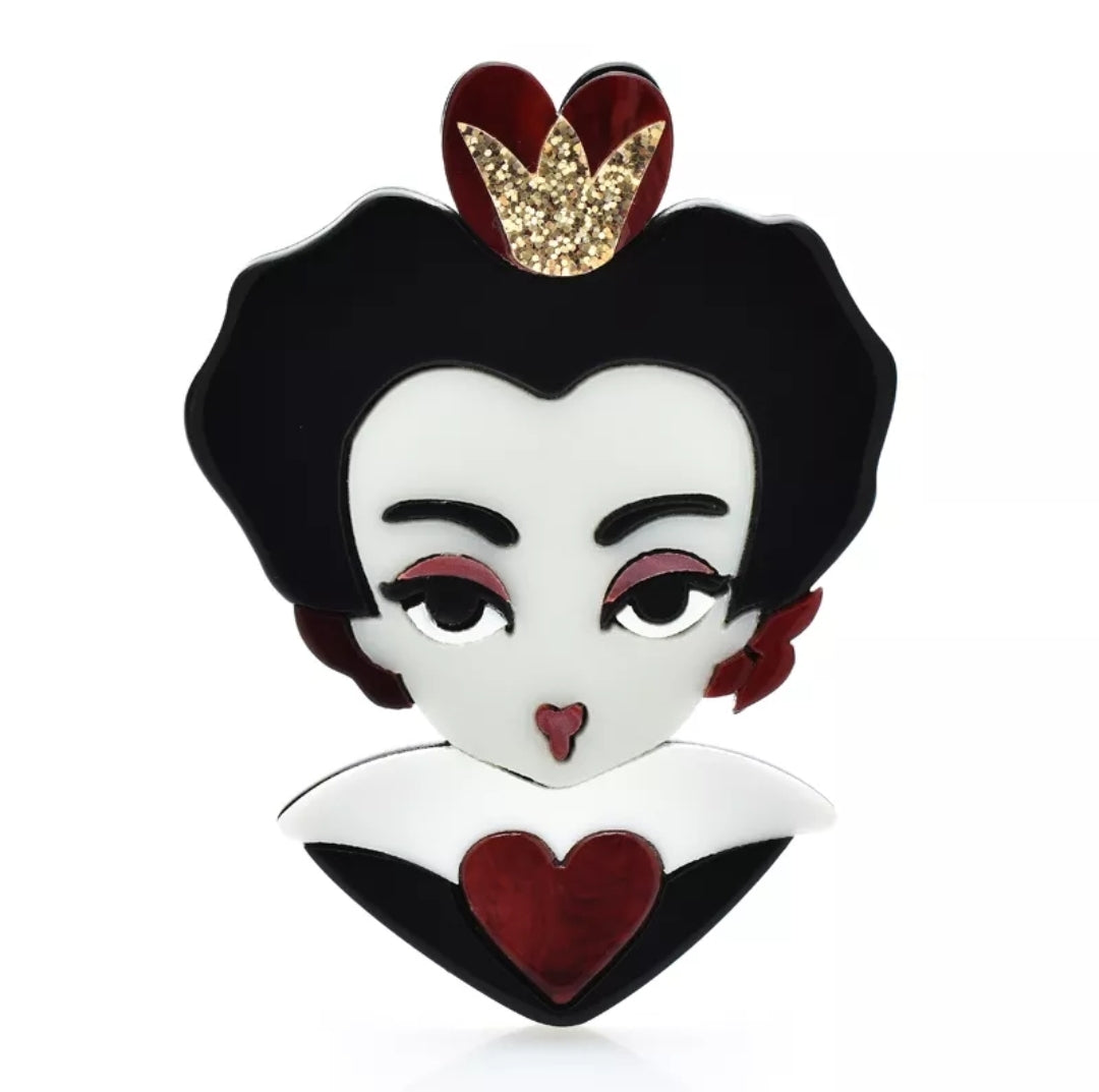 Queen of Hearts Brooch