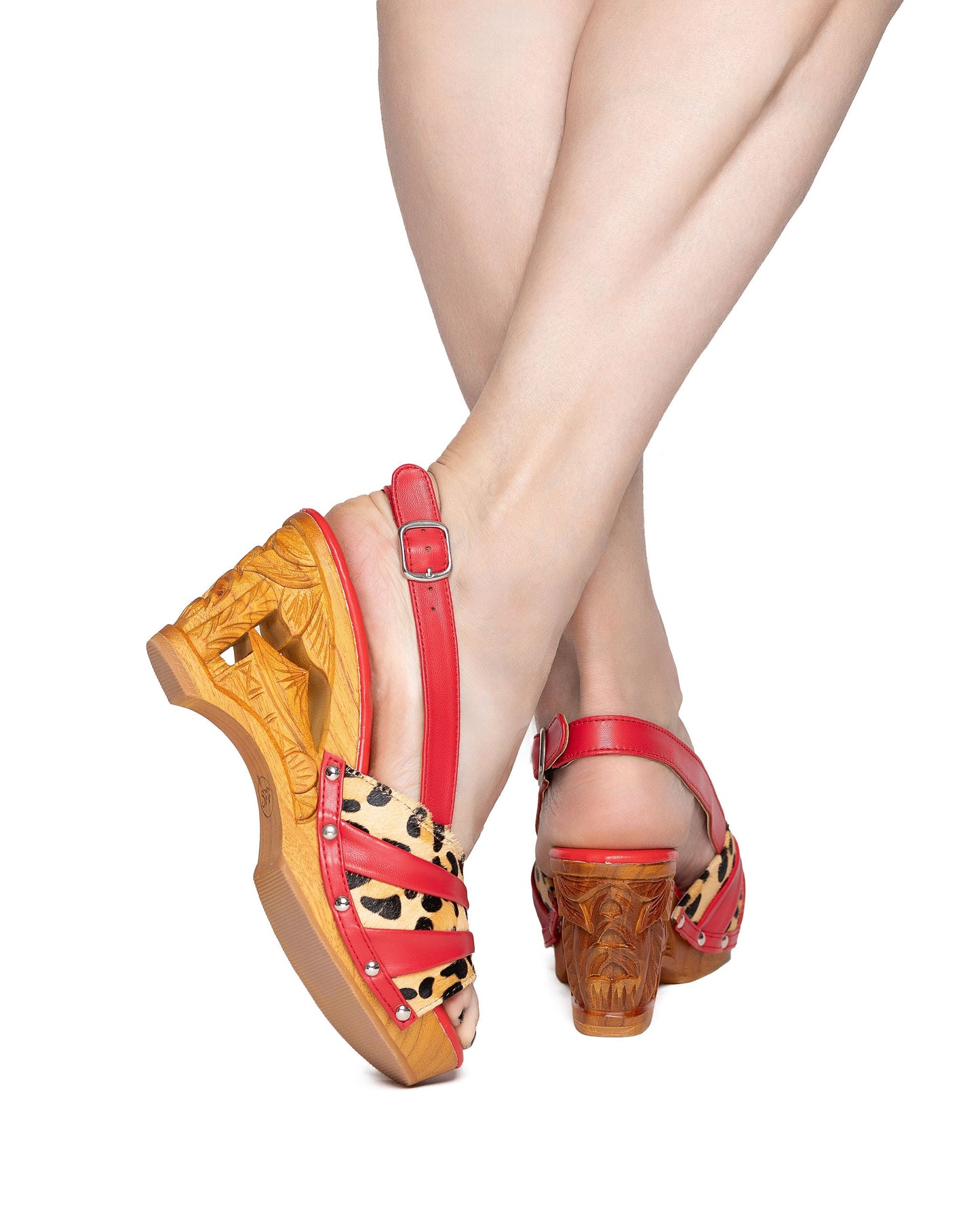 the Souvenir - with a Scarlette Leather and Leopard Slingback Shoes