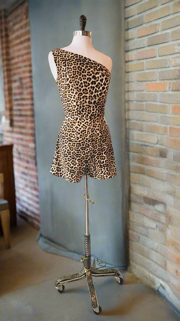 Leopard Print Romper by Hollyville