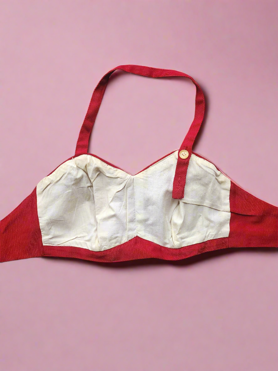 1950's Red True Vintage Sun Bathing Top