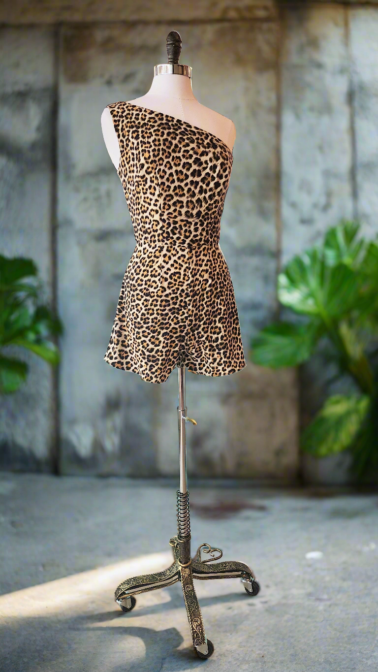 Leopard Print Romper by Hollyville