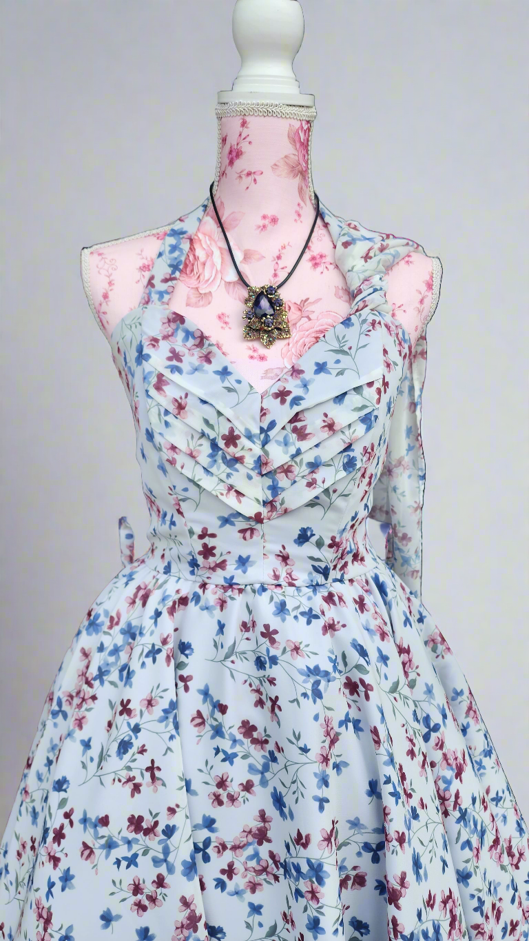 Floral Chiffon Dress by Hollyville