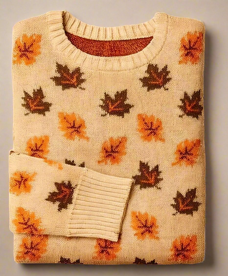 Autumn Maple Leaf Fall Sweater