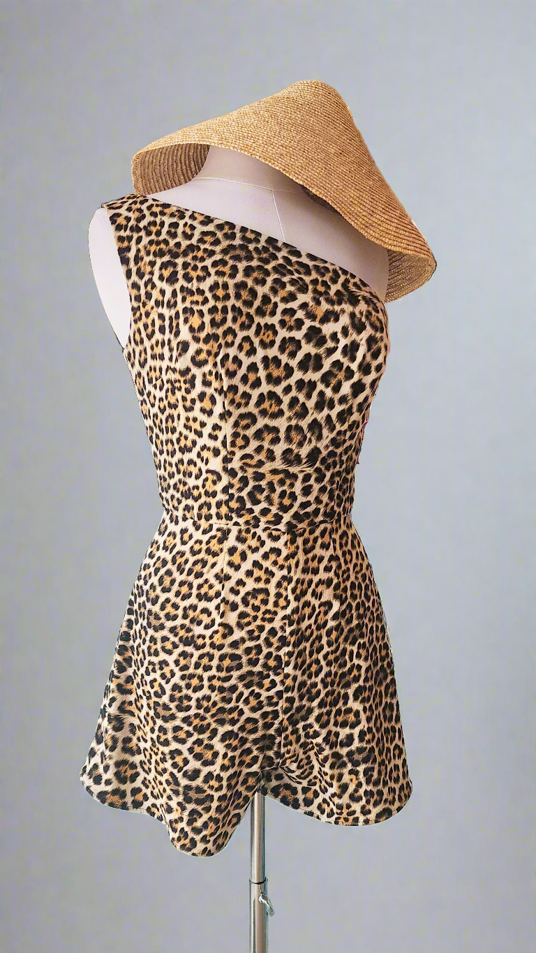 Leopard Print Romper by Hollyville