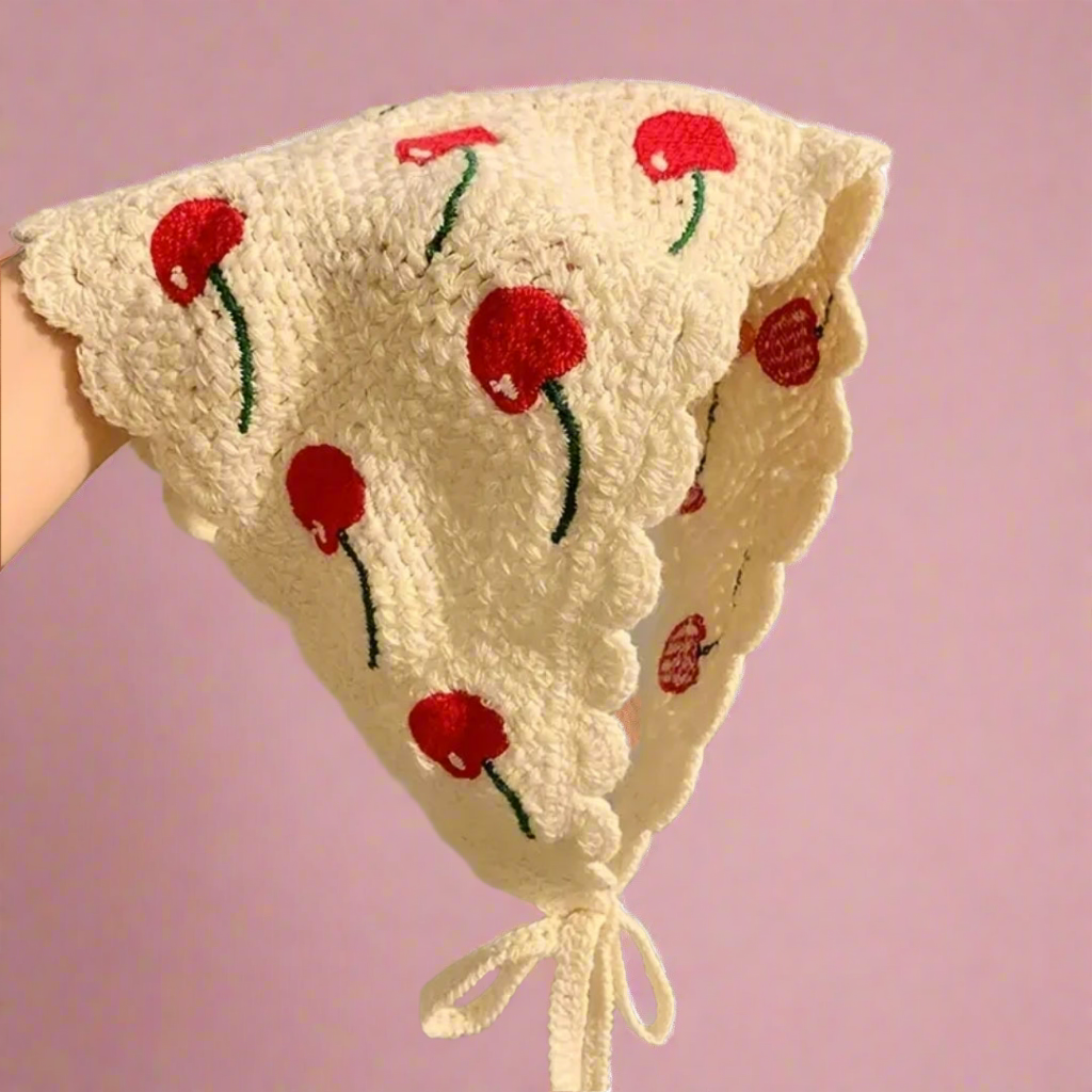 Cherry Hair Head Scarf