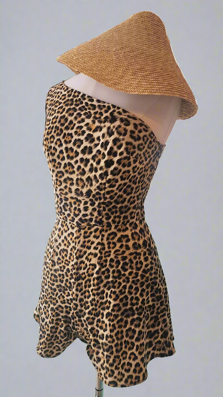 Leopard Print Romper by Hollyville