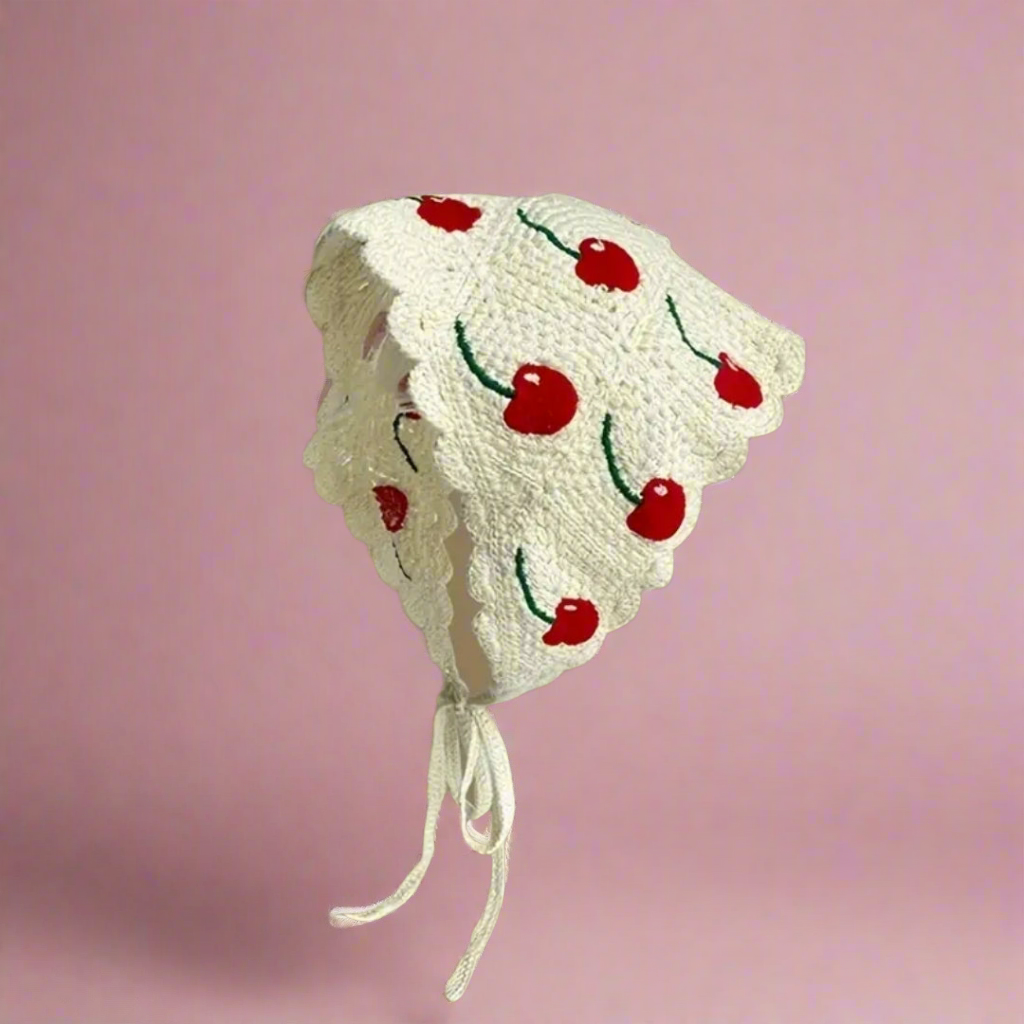 Cherry Hair Head Scarf