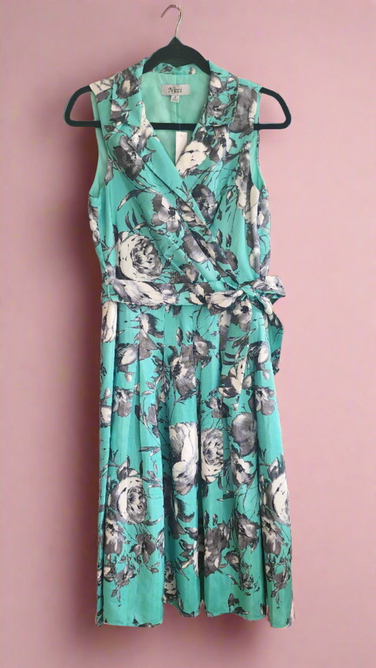 Mint Floral Dress by Nikki