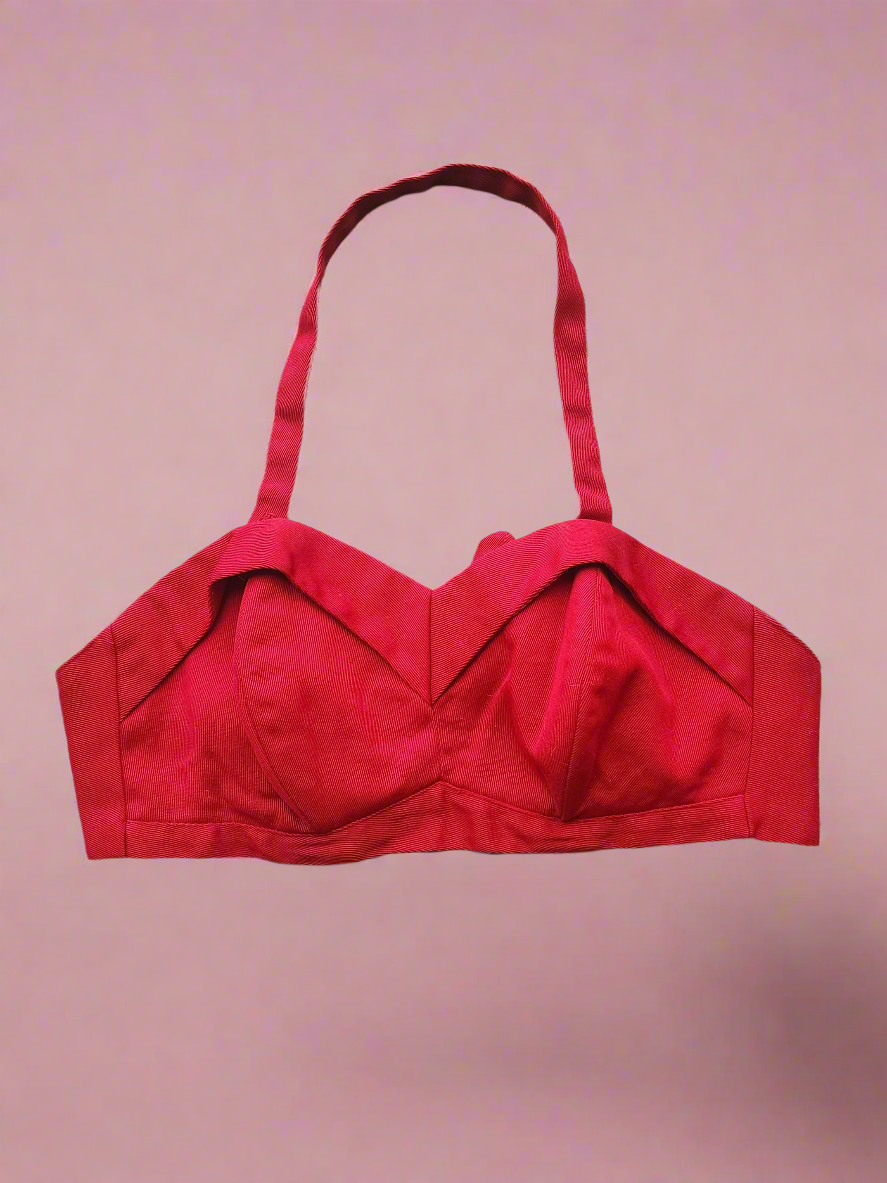 1950's Red True Vintage Sun Bathing Top