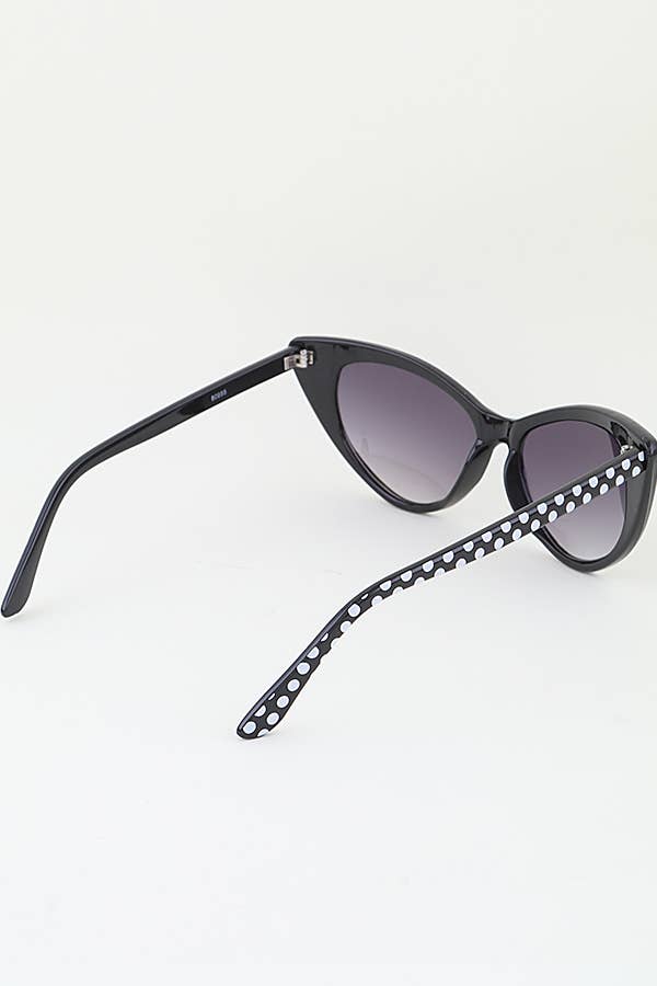 LA Jewelry Plaza - Polka Dot Retro Cat Eye Sunglasses Set
