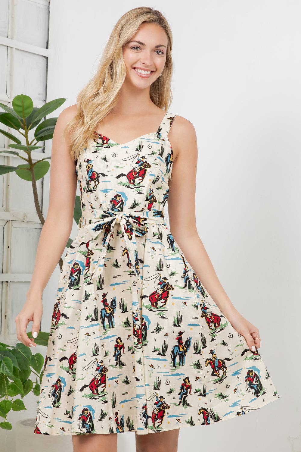 LA Soul - Western vibe Retro Style Dress: XL