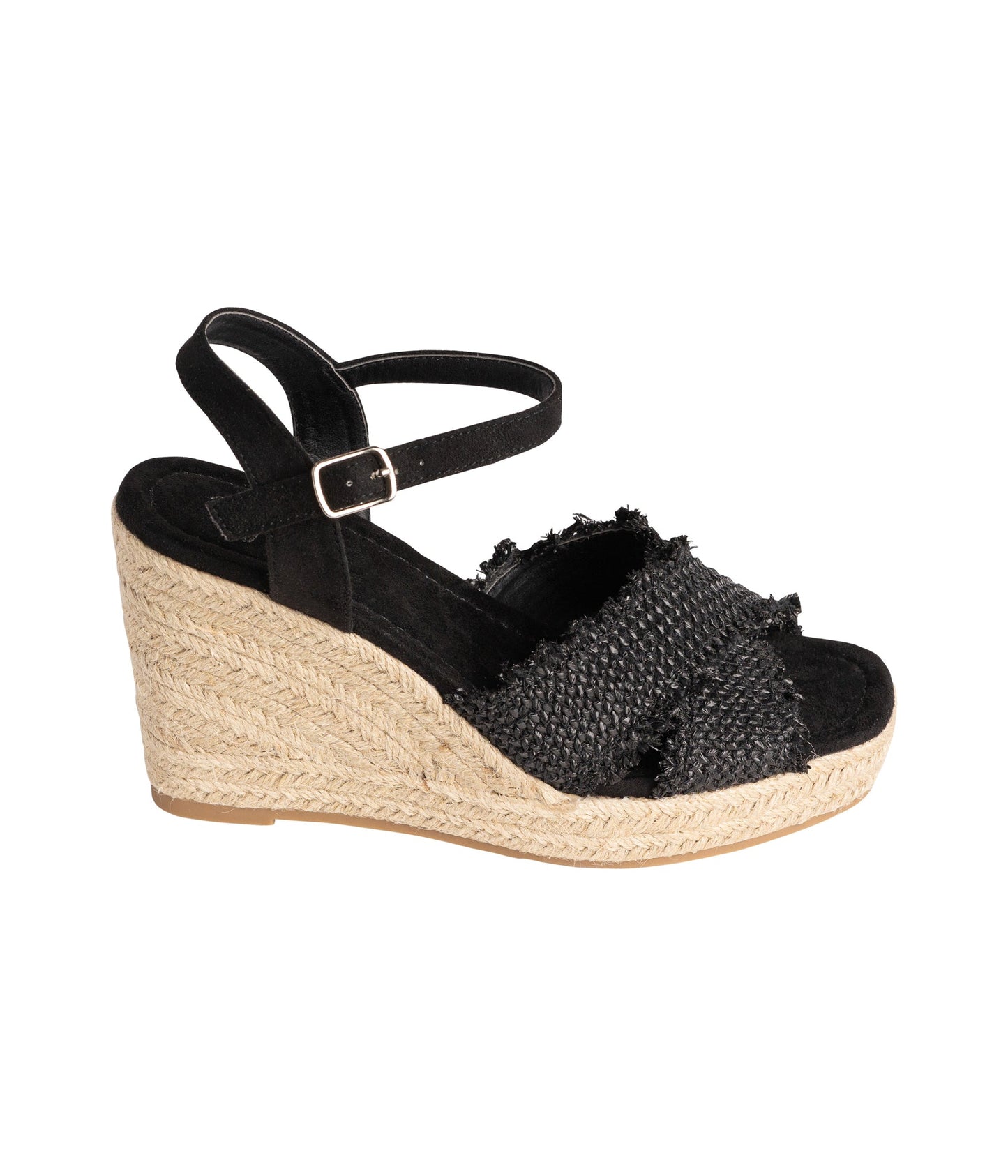 Elinor Wedge Shoes in Black