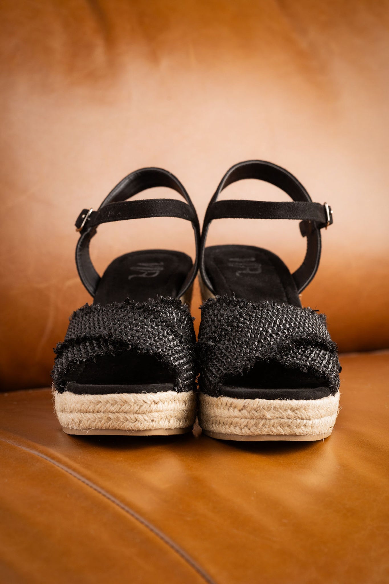 Elinor Wedge Shoes in Black