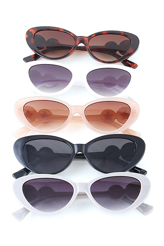 LA Jewelry Plaza - Star Temple Retro Triangle Sunglasses Set