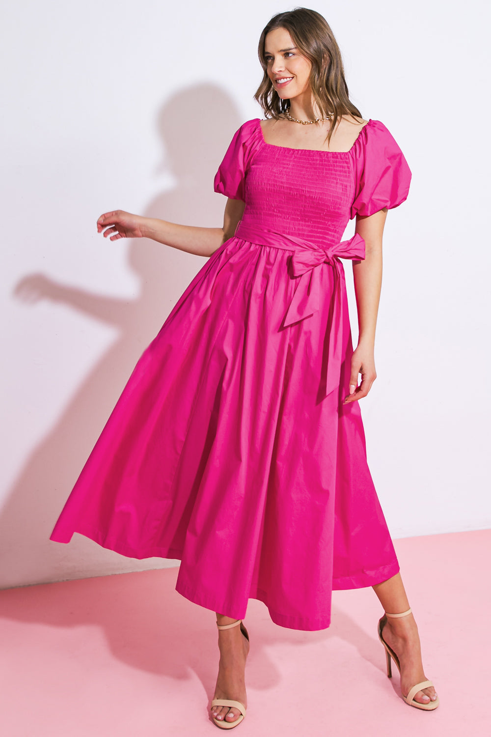 A Peaceful Place Woven Midi Dress