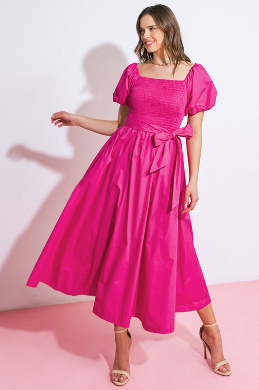 A Peaceful Place Woven Midi Dress