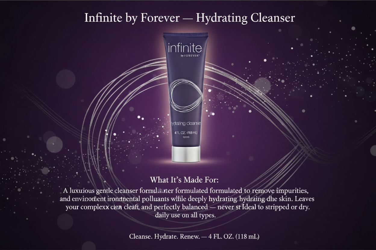 Infinite by Forever Hydrating Cleanser Aloe Infused Daily Face Wash