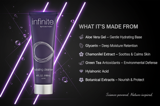 Infinite by Forever Hydrating Cleanser Aloe Infused Daily Face Wash