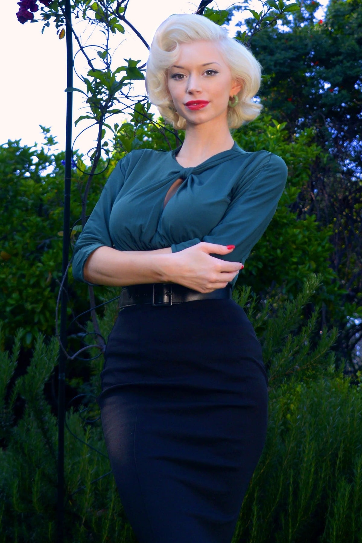 Malia Top in Dark Green ITY