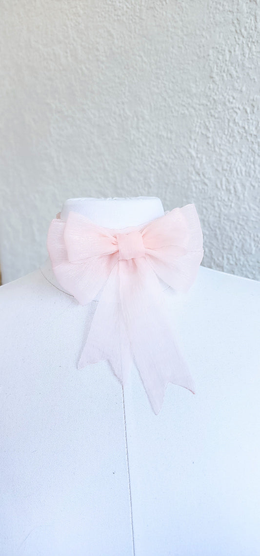 The Versailles Organza Ribbon Wrap Choker Necklace by Hollyville