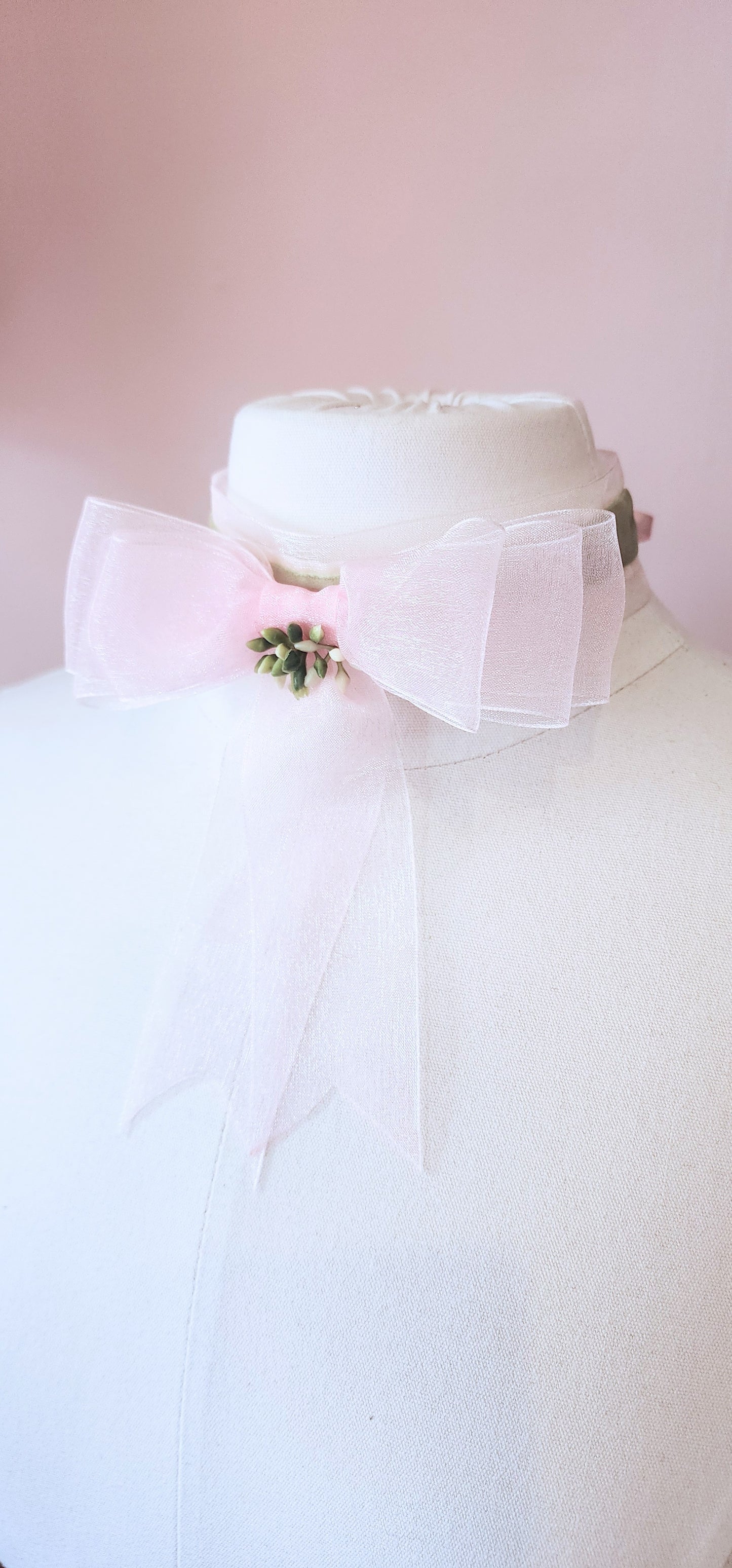The Enchanted Garden Bow Choker by Hollyville
