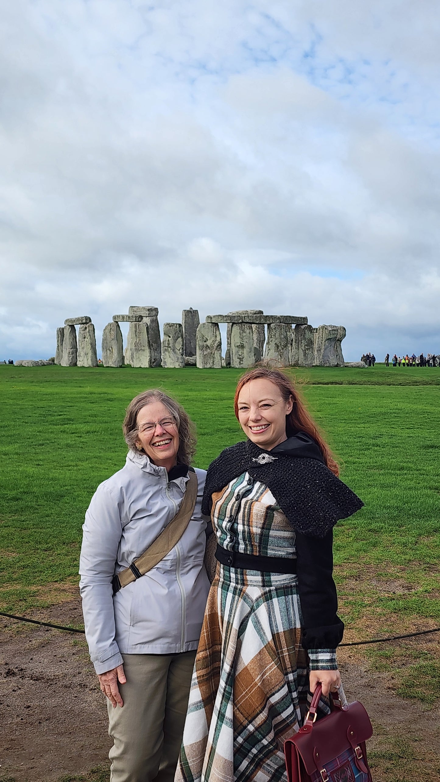 The Hardwick Plaid Flannel Circle Skirt & Wool-Sleeve Jacket Set by Hollyville