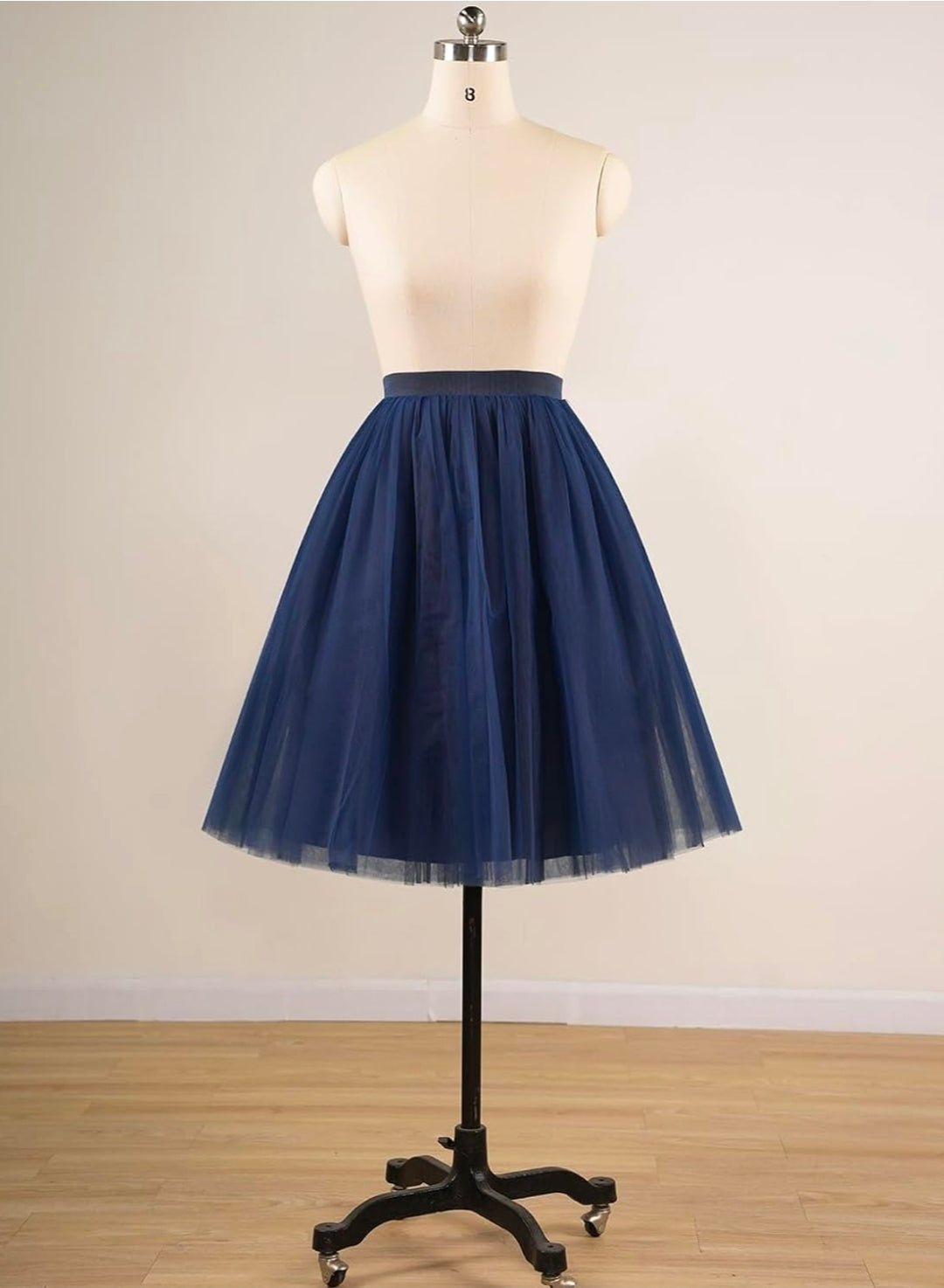 Navy Blue Crinoline Tulle Skirt