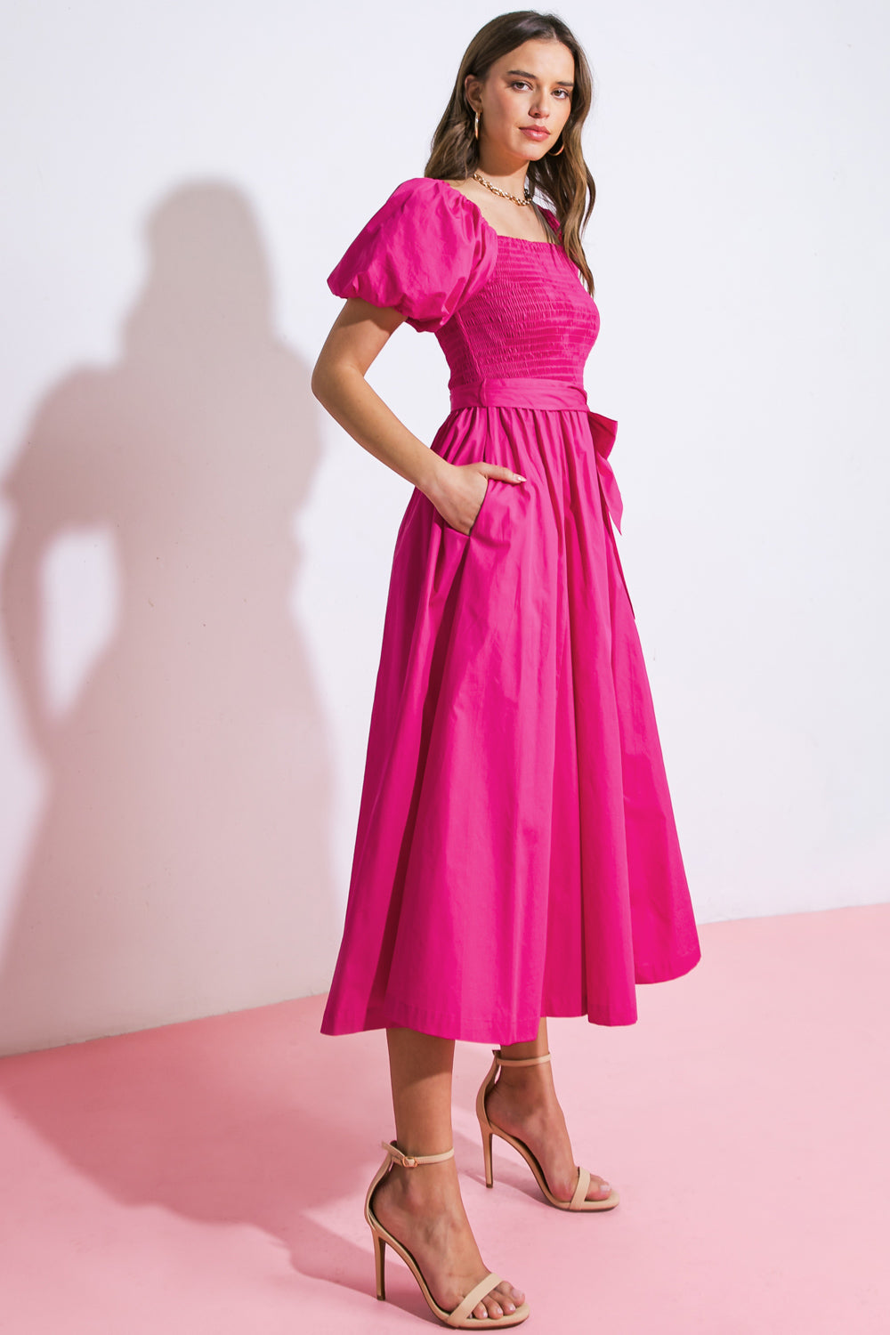 A Peaceful Place Woven Midi Dress