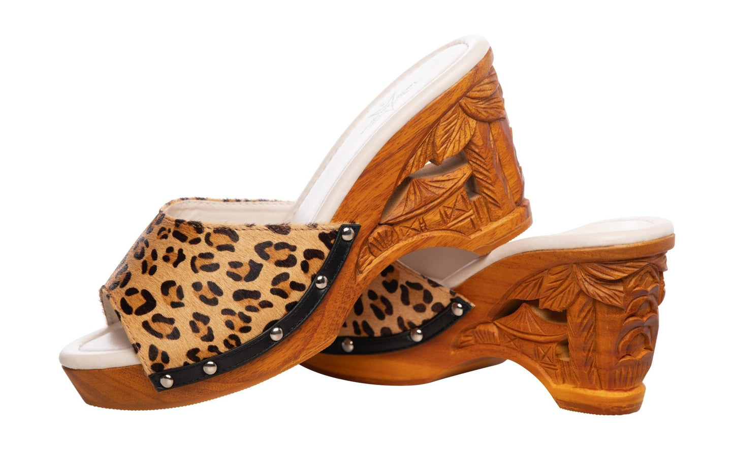 the Souvenir 3" wedge shoe w/o Ankle Strap - in Leopard