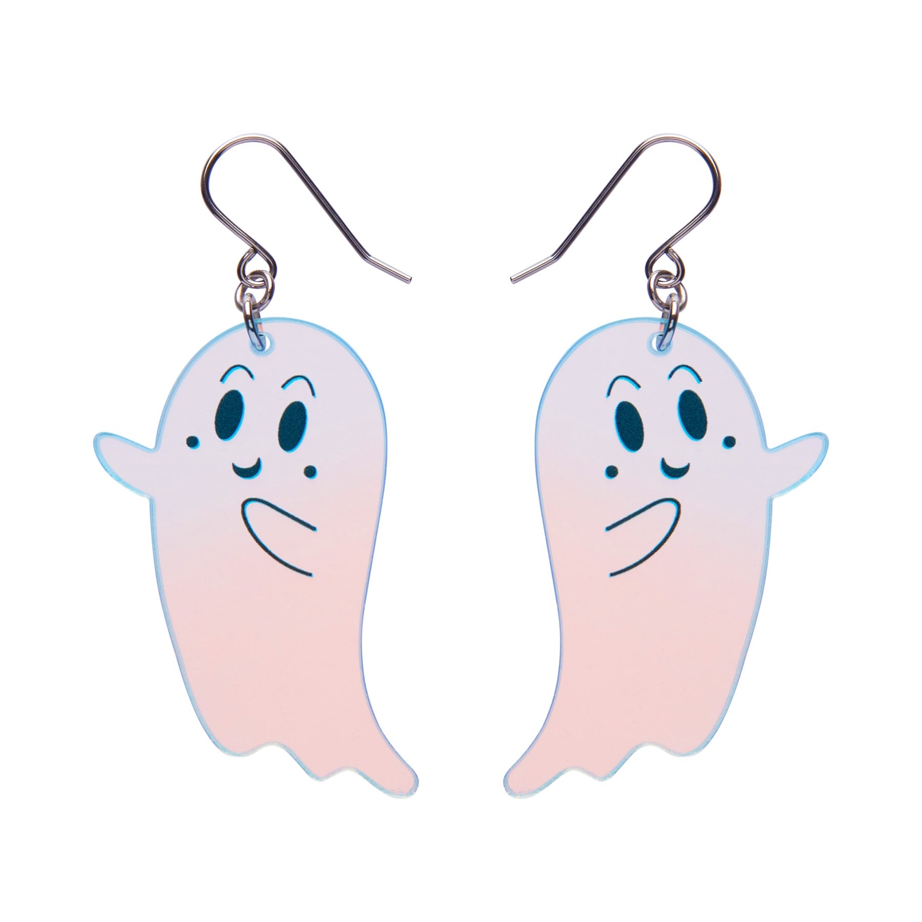 Ghost Drop Earrings in Iridescent by Erstwilder