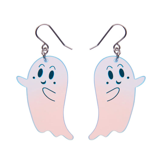 Ghost Drop Earrings in Iridescent by Erstwilder