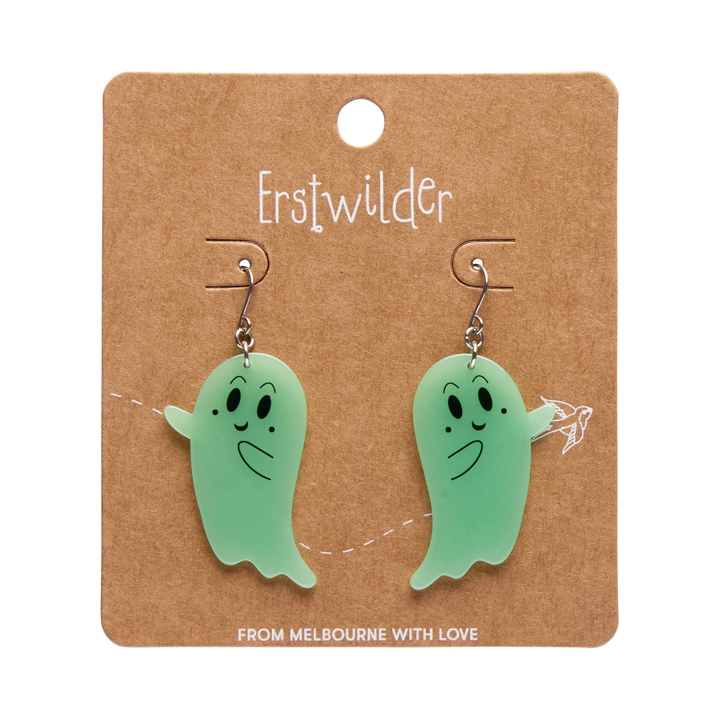 Ghost Drop Earring in Glow in the Dark by Erstwilder