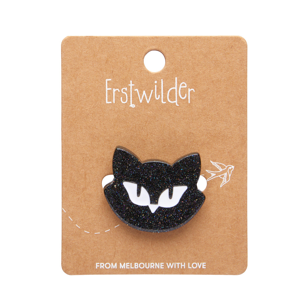 Shadow the Cat Mini Brooch by Erstwilder