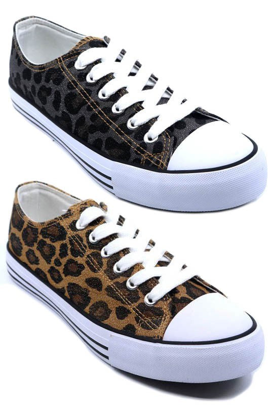 Leopard Canvas Converse Shoes