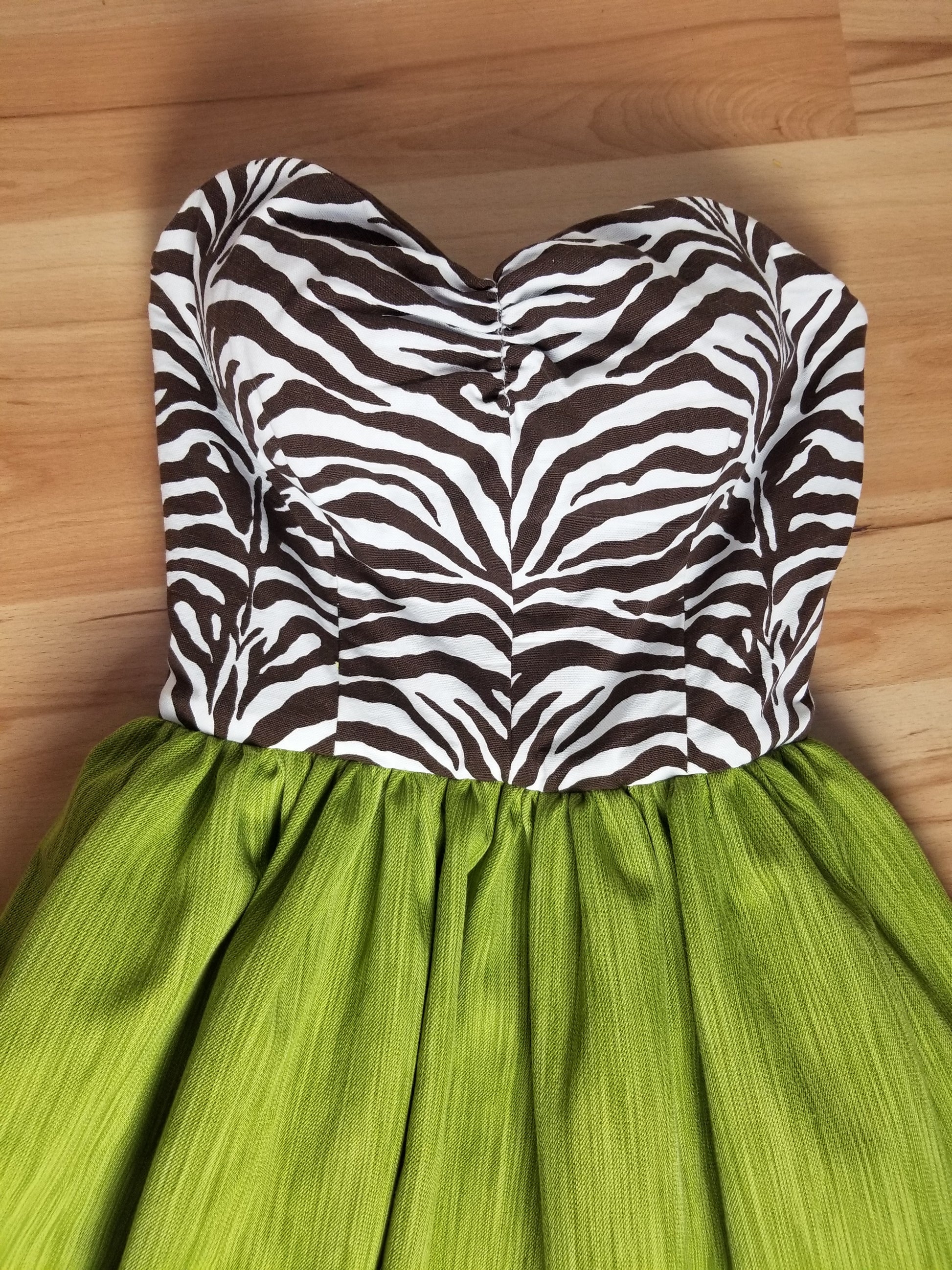 Zebra Chartruese Women's Dress by Hollyville