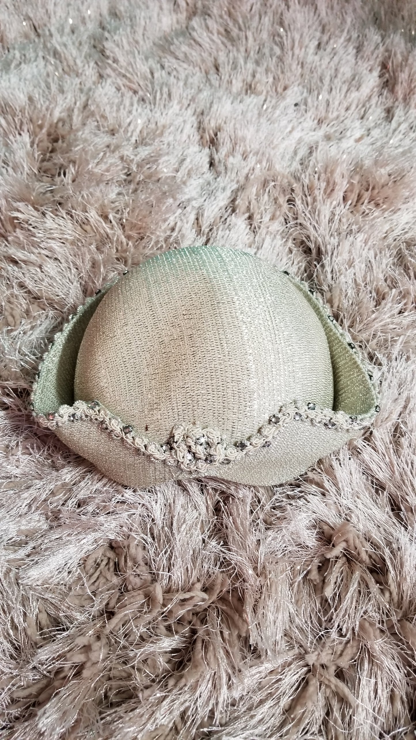 1950's 1960's Vintage Hat in Silver