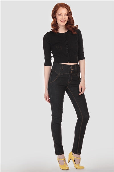 Rebel Kate Denim Jeans Plain by Collectif Mainline