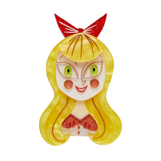A Curiouser and Curiouser Alice Brooch