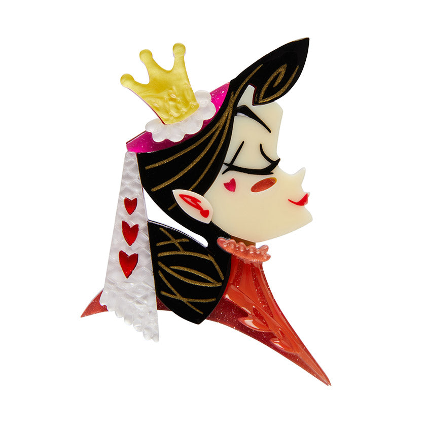 Queen of Hearts Brooch by Erstwilder