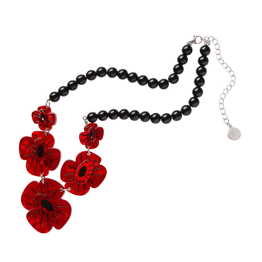 Remembrance Poppy Necklace by Erstwilder
