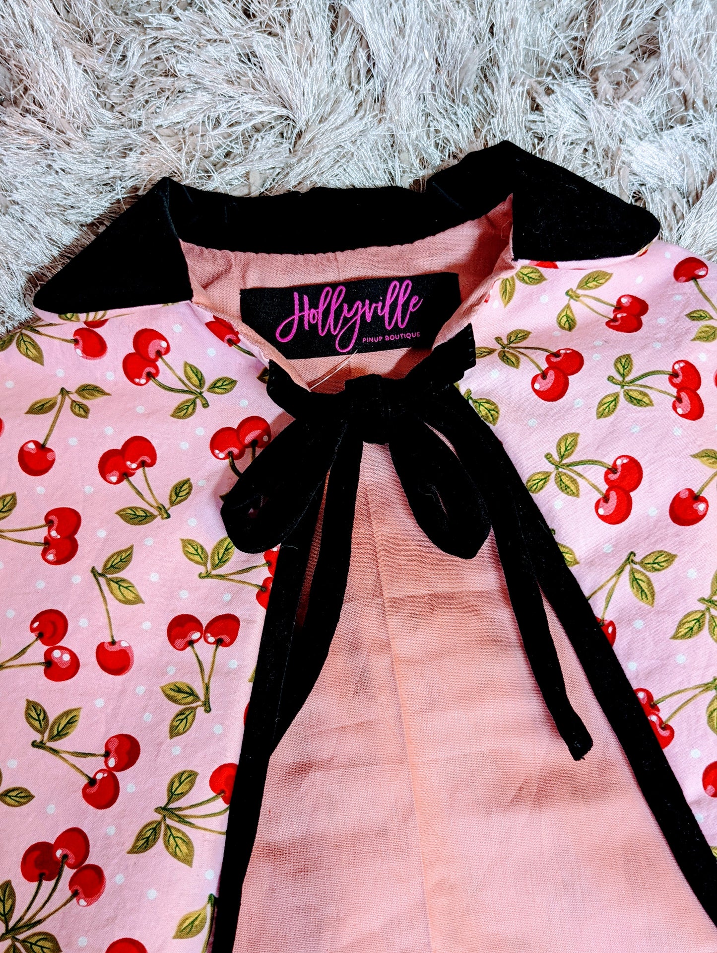 Cherry Print Capelet by Hollyville