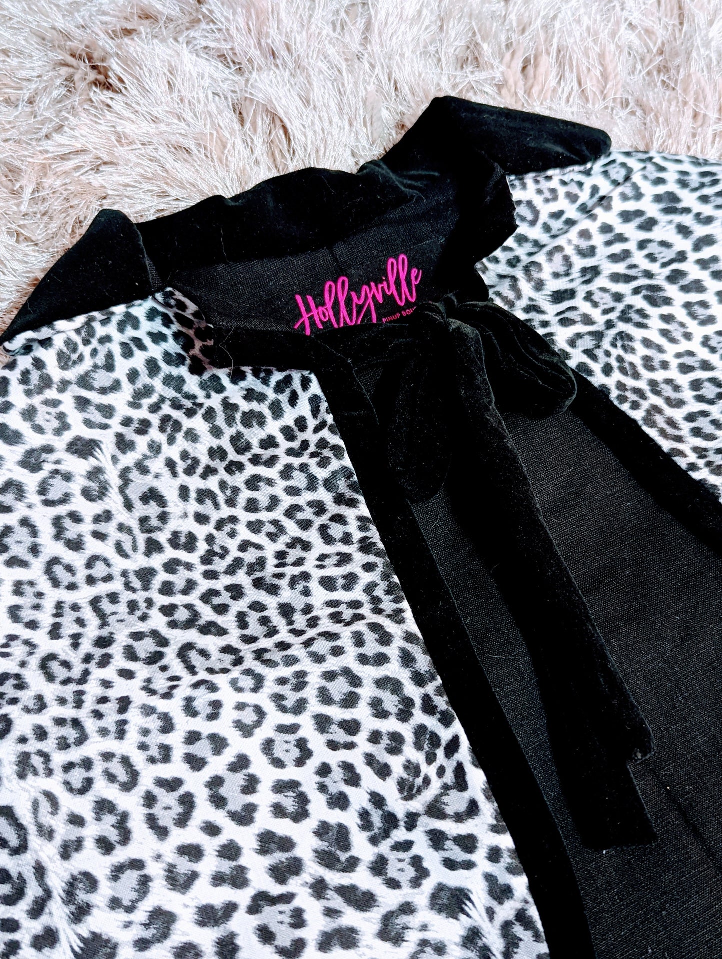 Snow Leopard Print Capelet by Hollyville