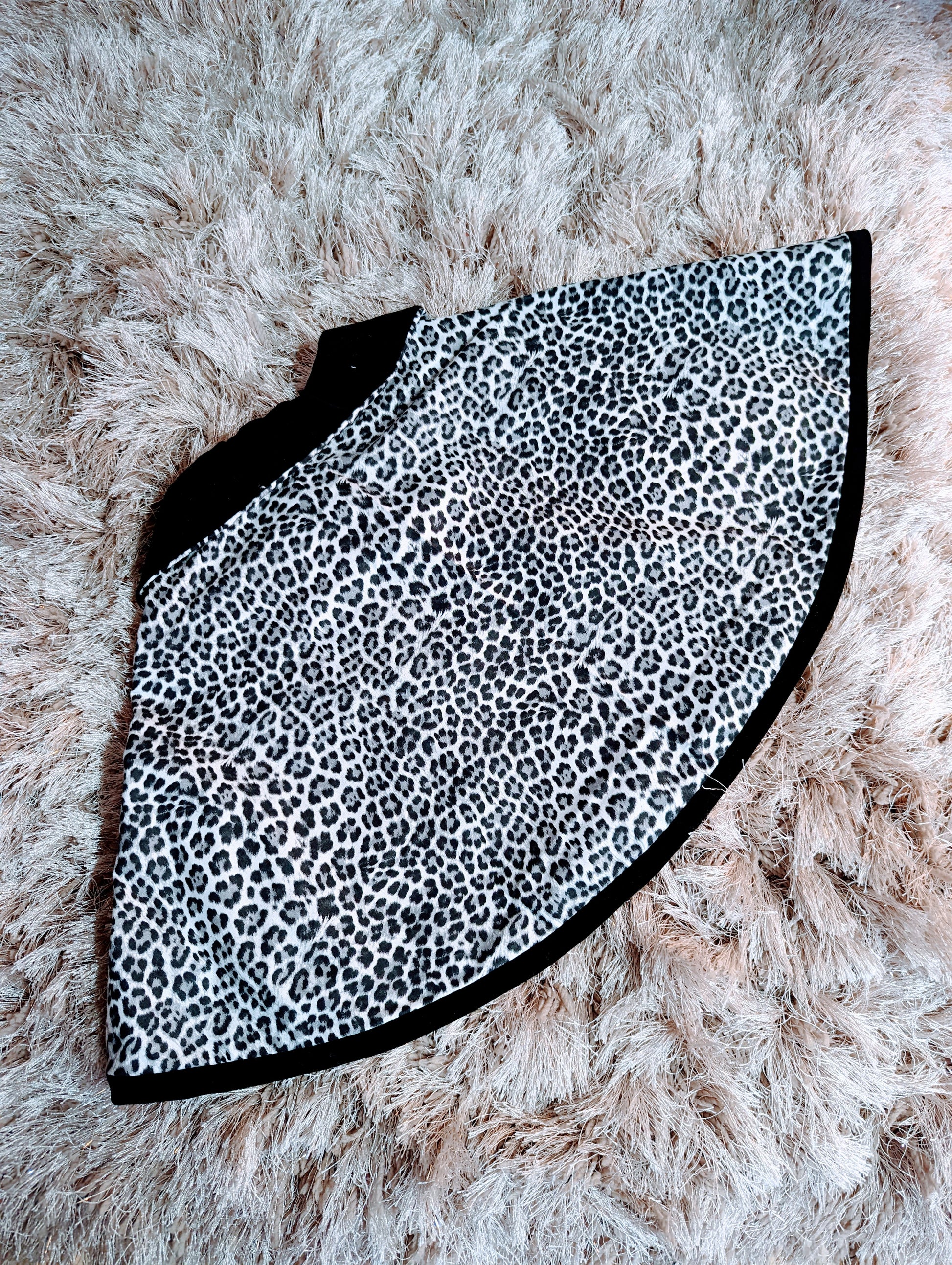 Snow Leopard Print Capelet by Hollyville