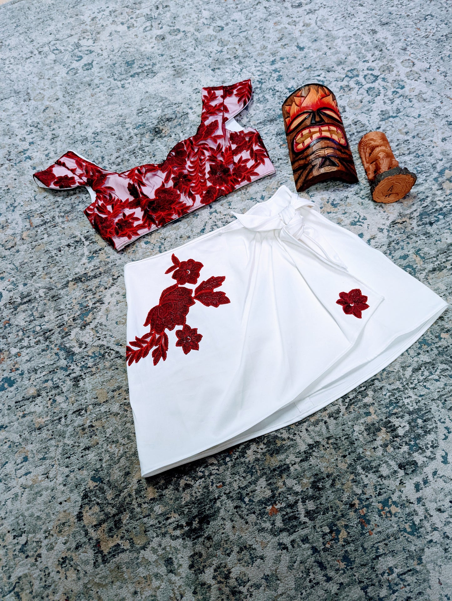 Two Piece Hawaiian Sarong Set by Hollyville