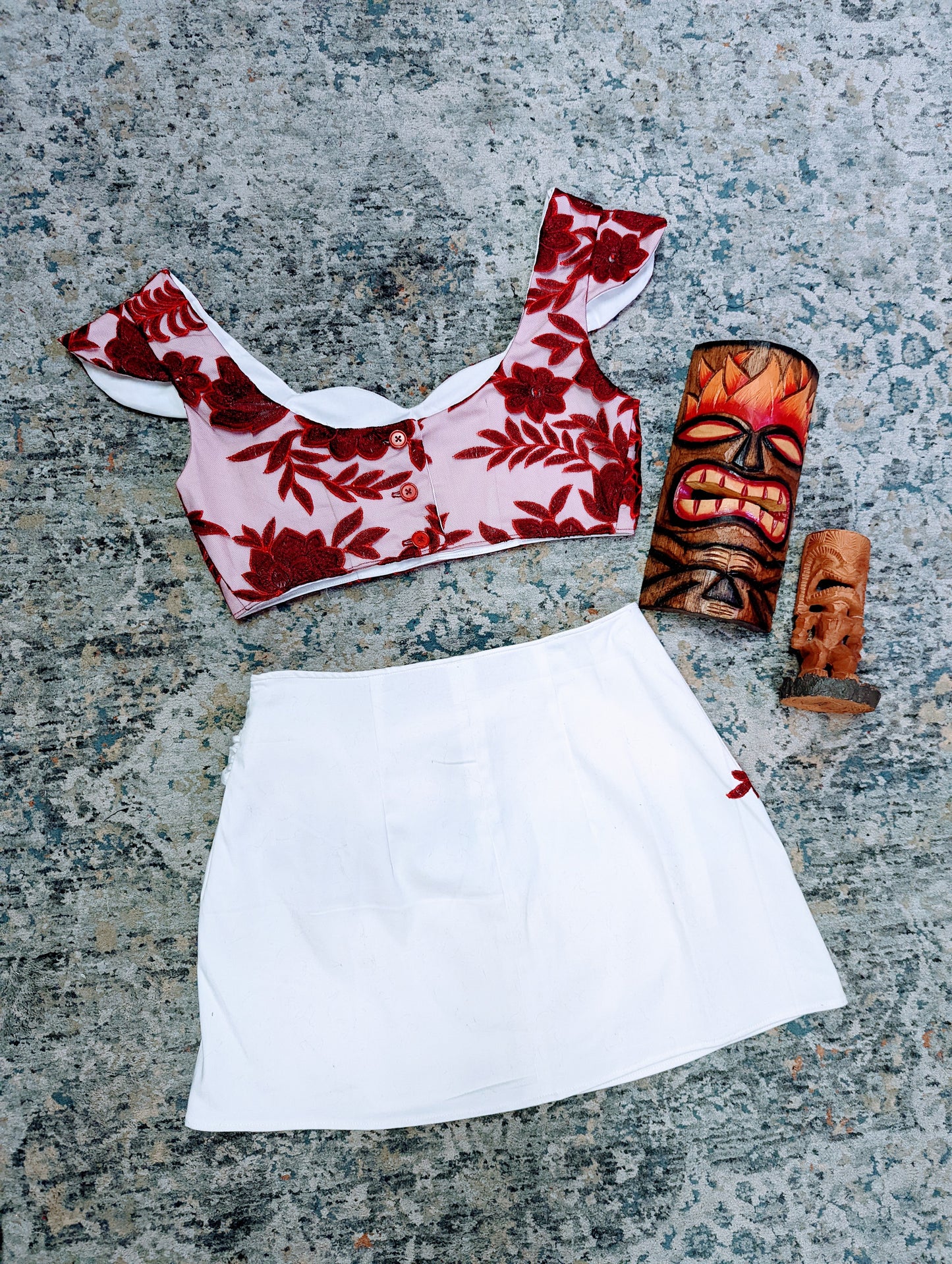 Two Piece Hawaiian Sarong Set by Hollyville