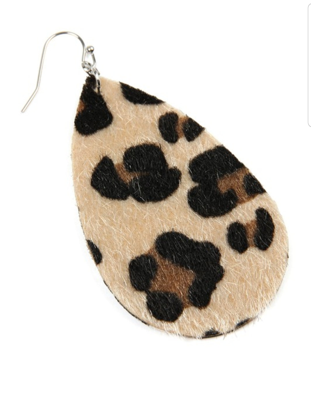 Leopard Print Teardrop Earrings