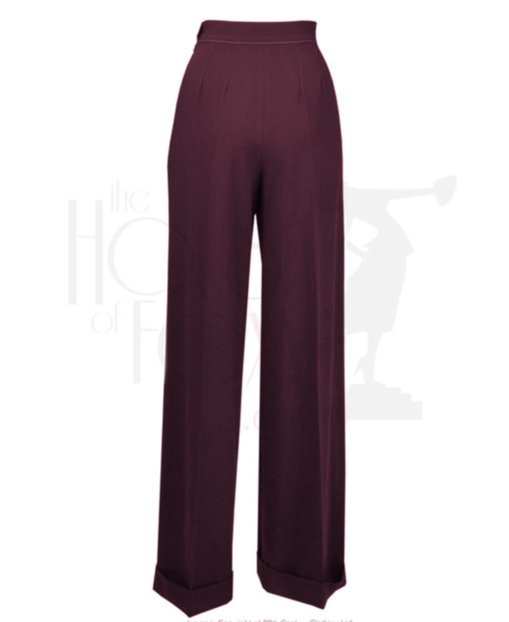 Hepburn Pleated Trousers by The House of Foxy