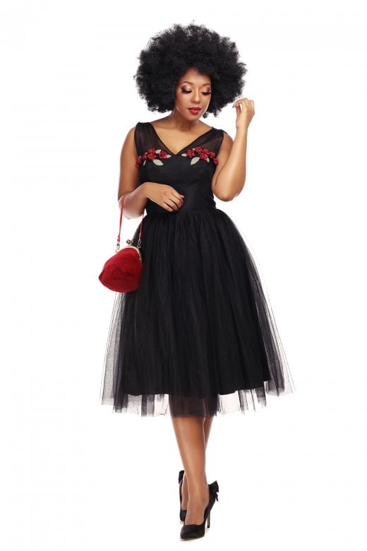 Vintage Claudette Occasion Swing Dress by Collectif